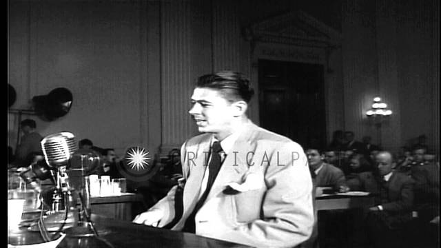 Reagan Speaks to House Un-American Activities Committee