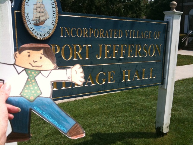 Flat Stanley visits Town Hall