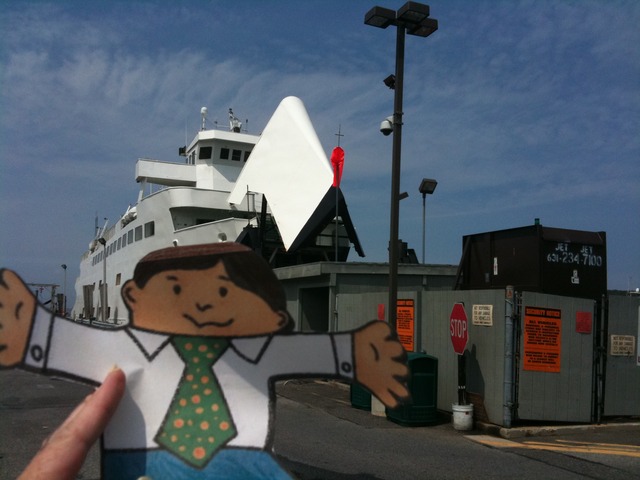 Flat Stanley goes to see the Ferry