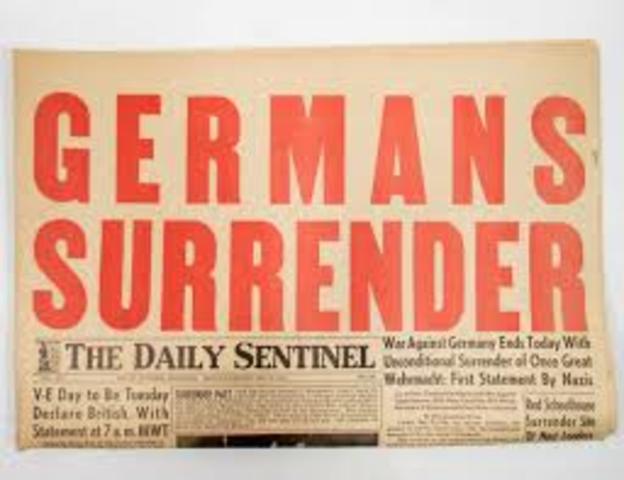 Germans surrender at Stalingrad in the first big defeat of Hitler's armies