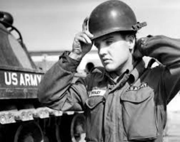 Elvis served in the Army after he was already famous.