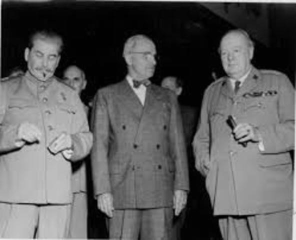 Truman and Stalin issued a stern