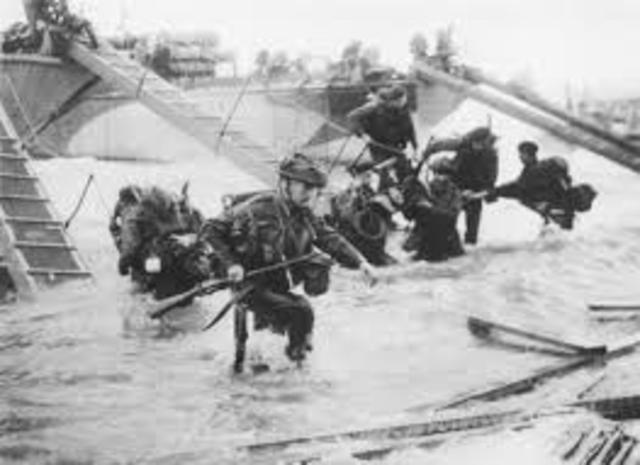 D-Day landings on the northern coast of France