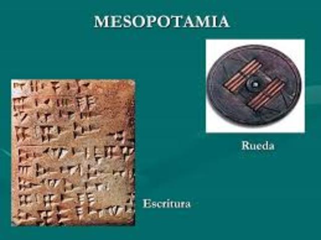 4000a.c a 1000a.c la escritura y la rueda