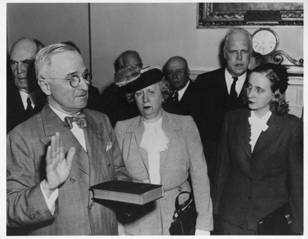 Harry S. Truman Succeeds President Roosevelt