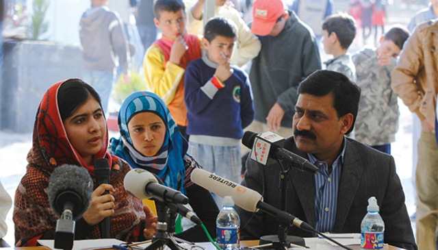 his first intervention as a political activist