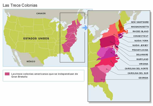 Independencia de las Trece Colonias de América.