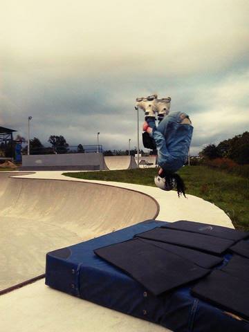PRACTICANDO (FRONTFLIP) EN COGUA