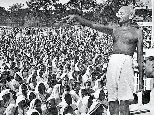 Gandhi leads the "Great March" to gain Indian rights in South Africa.