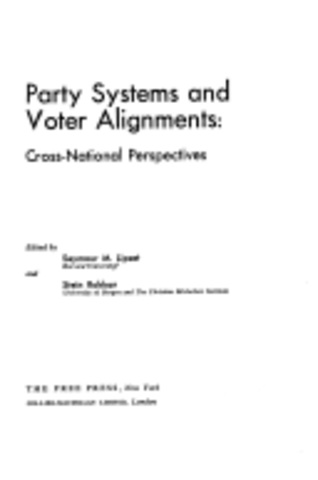 [PARTIDOS POLÍTICOS] Stein Rokkan y Seymour Martin Lipset (eds.) - Party Systems and Voter Alignments: Cross National perspectives