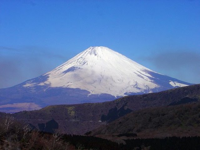 Mt. Fuji erupts