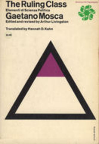[PARTIDOS POLÍTICOS] Gaetano Mosca - Elementi di Scienza Politica (1896 y 1923)