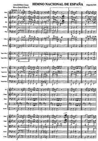 Creación del primer himno de España