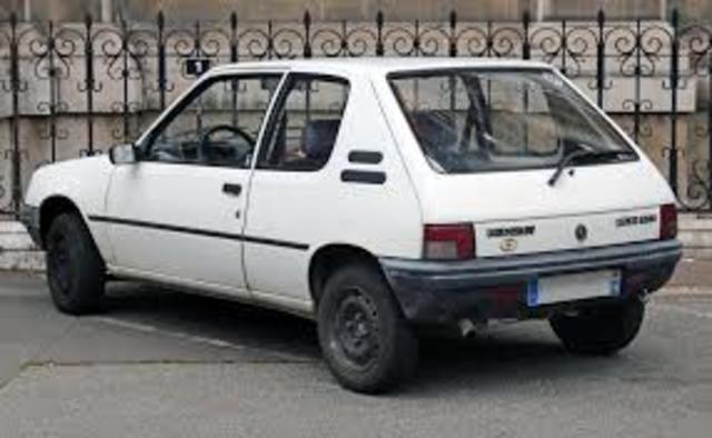 Modelo peugeot 205