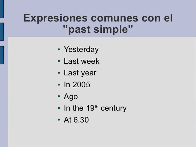 Gramatical Rules about Past time