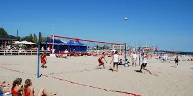 Voley playa en los Juegos Olímpicos.