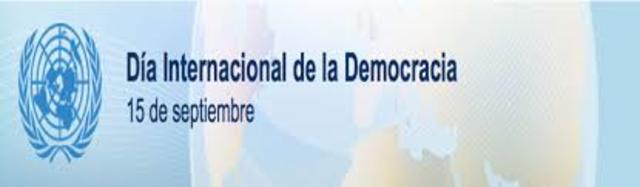 DÍA INTERNACIONAL DE LA DEMOCRACIA