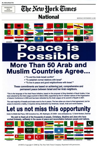 Arab Peace Initiative is Proposed