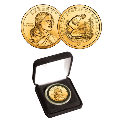 Dollar coin of sacagwea