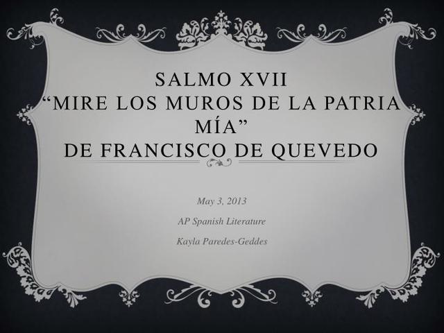 Salmo XVII