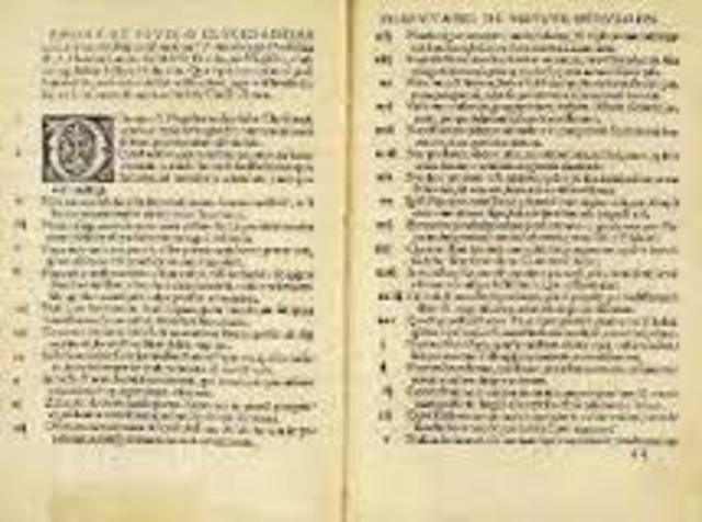 Martin Luther wrote the 95 Theses