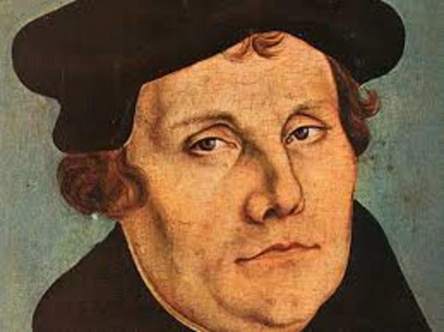 Martin Luther post the 95 thesis