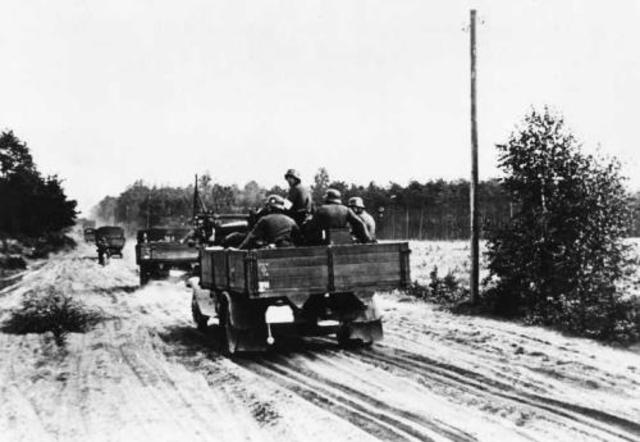 Beginn des zweiten Weltkrieges