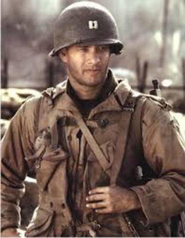 Plays in saving private Ryan