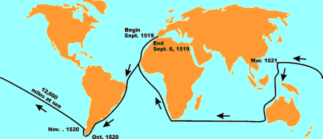 Ferdinand Magellan Sails Around the World
