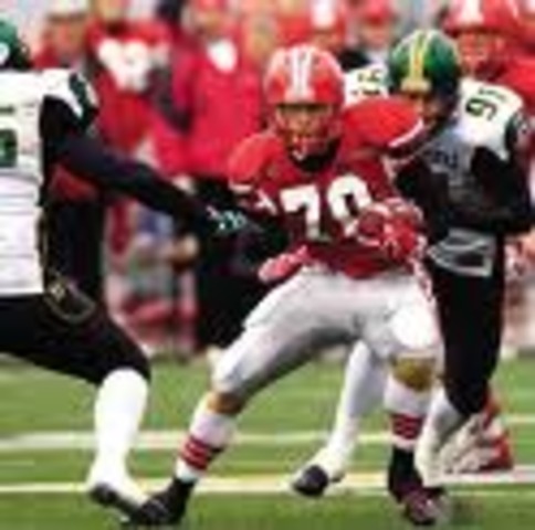 The first time I played football