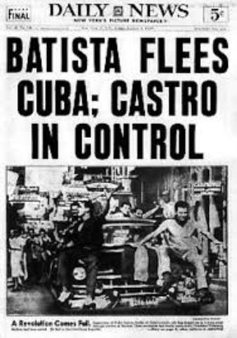Fidel Castro takes over Cuba