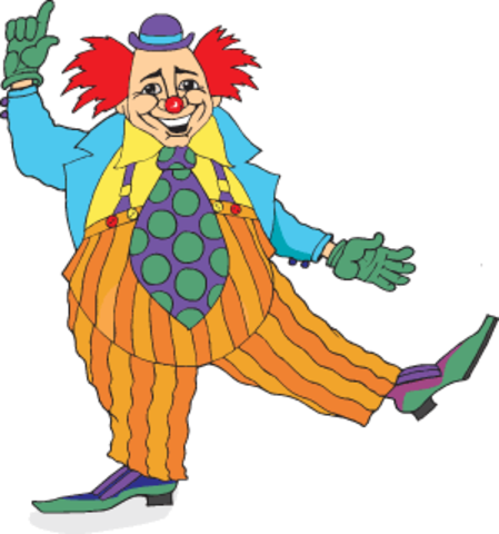 the frist time i ever seen a clown