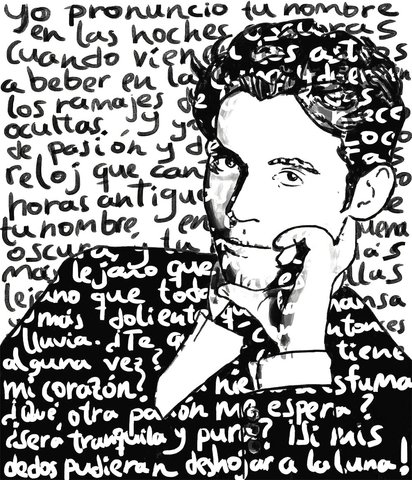 Publica su primer poema