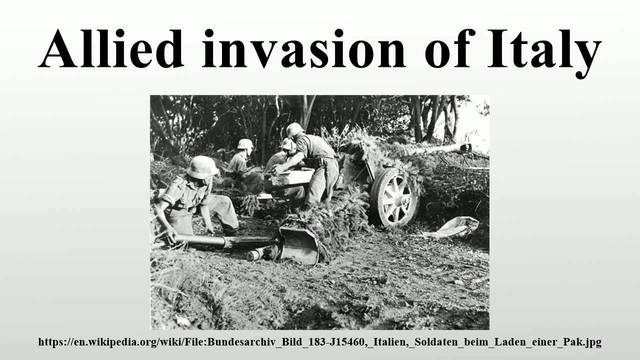 Allied Invasion Of Italy