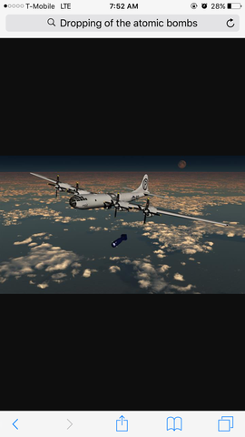 Dropping of the atomic bombs