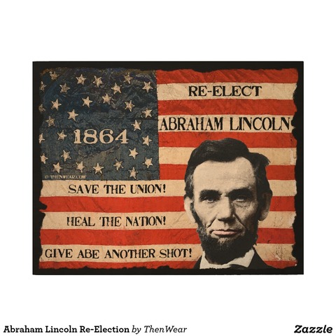 President Abraham Lincoln is re-elected as president. (REAL)