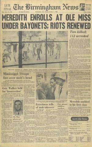 James Meredith enrolls at Ole Miss