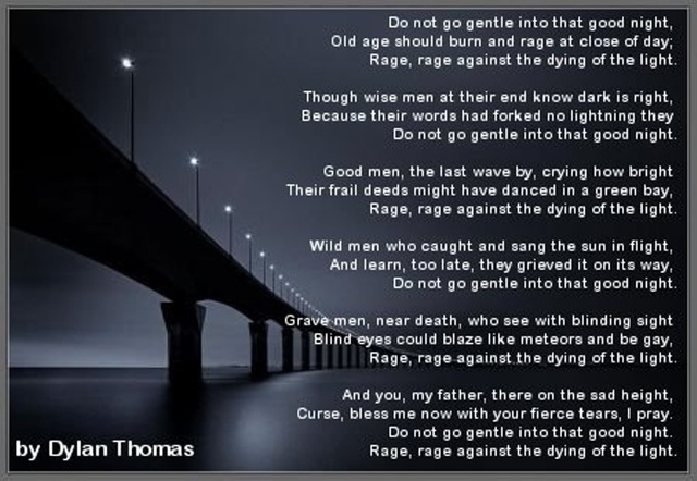 Do Not Go Gentle Into That Good Night- Thomas