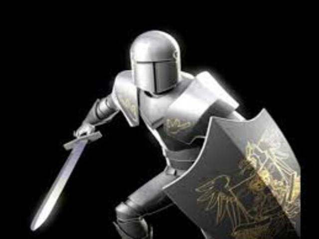 El Caballero consigue su armadura