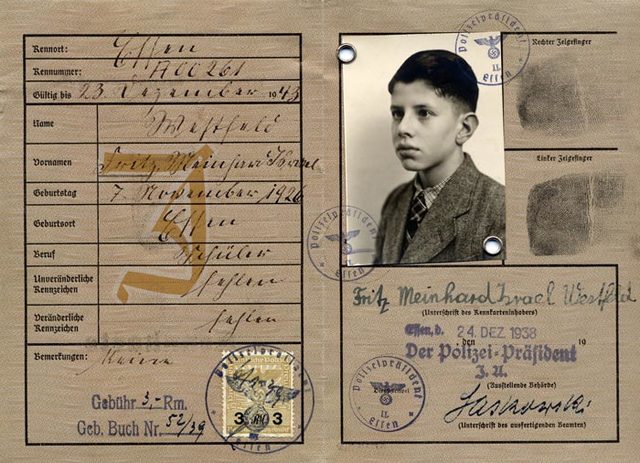 Nazis order Jews over age 15 to apply for identity cards from the police