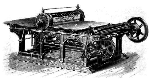 Cylinder press is invented