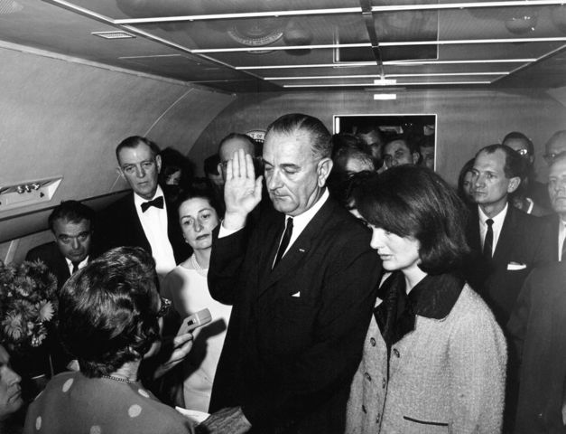 Lyndon B Johnson becomes President