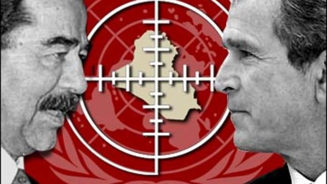 Bush threatens Hussein