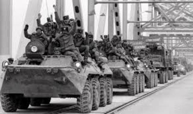 When did Soviets leave Afghanistan