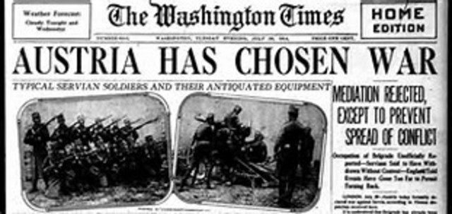 Austria's declares war on Serbia