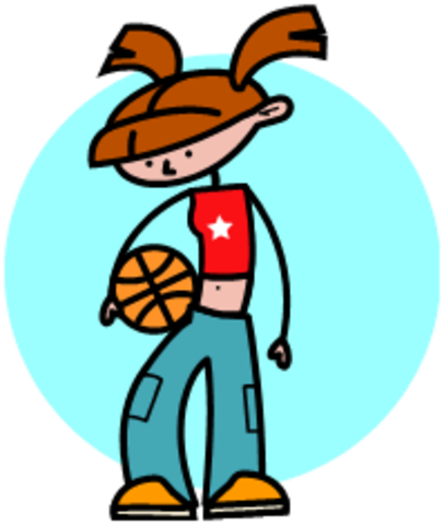 Sadies 1st sporting event basketball