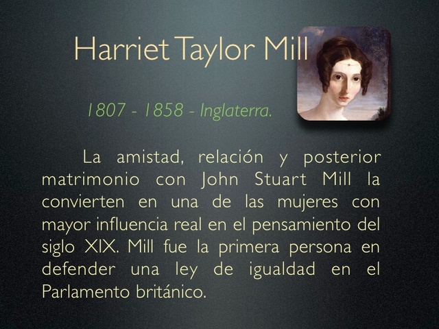 Harriet Taylor Mill y "La emancipación de la mujer"