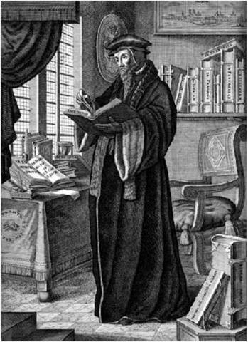John Calvin publishes The Institutes of the Christian Religion