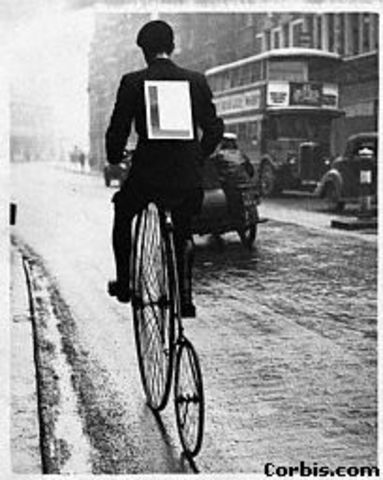The penny farthing bicycle