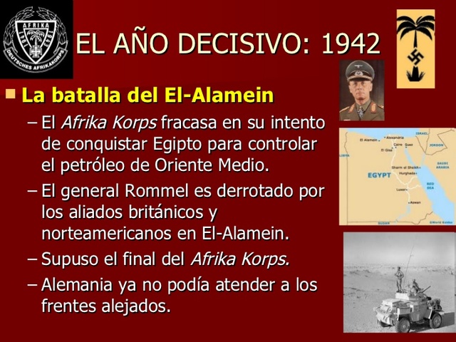 Batalla de El Alamein (23 oct- 3 nov)